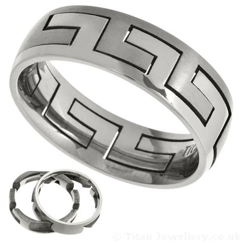 titanium puzzle ring